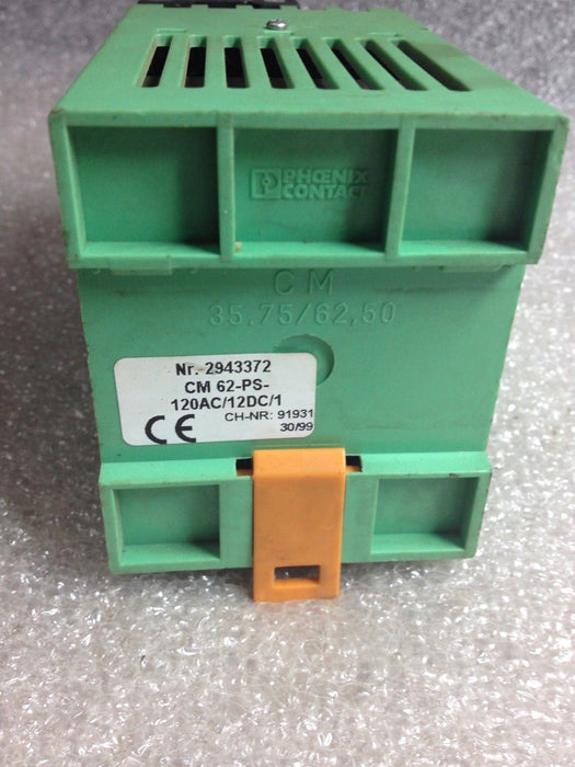 PHOENIX CONTACT CM62-PS-120AC/12VDC/1 POWER SUPPLY