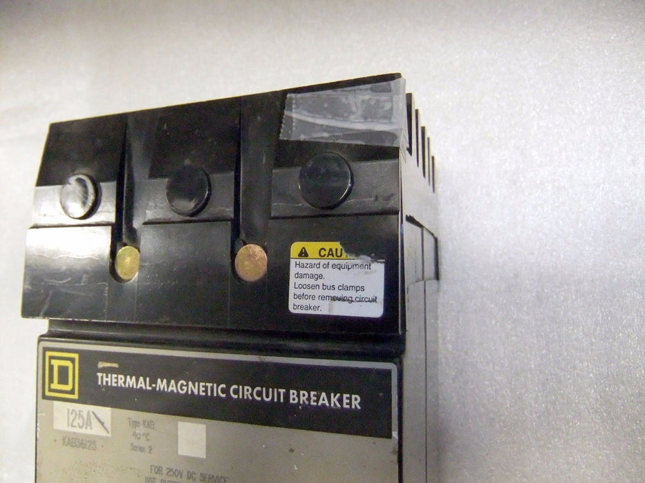 Square D Circuit Breaker KAB36125 3P 600V 125A