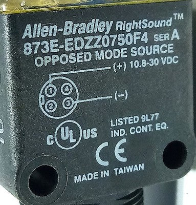 Allen-Bradley 873E-EDZZ0750F4 10.8-30 V DC Opposed Mode Ultrasonic Sensor