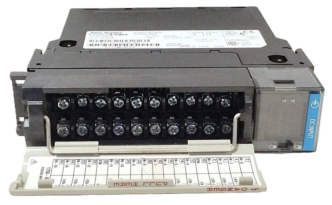 Allen-Bradley 1756-IB16/A Rev G01 Ser A PLC Input Module
