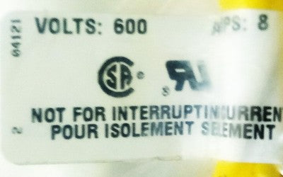 Crouse Hinds 5000111-4 600 V PLC Cable w One 5-Pin Connector