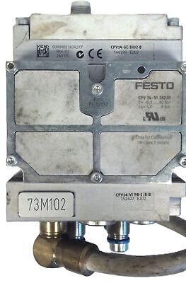Festo CPV14-GE-DI02-8 Electrical Interface w/ Pneumatic Valve Manifold Assembly