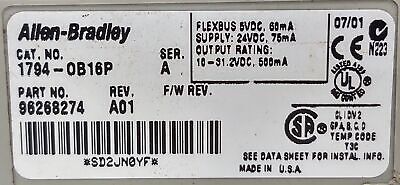 Allen-Bradley 1794-OB16P Series A PLC Output Module