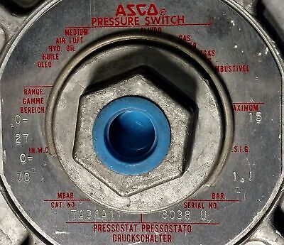 ASCO SA31A TRIPOINT Pressure Switch