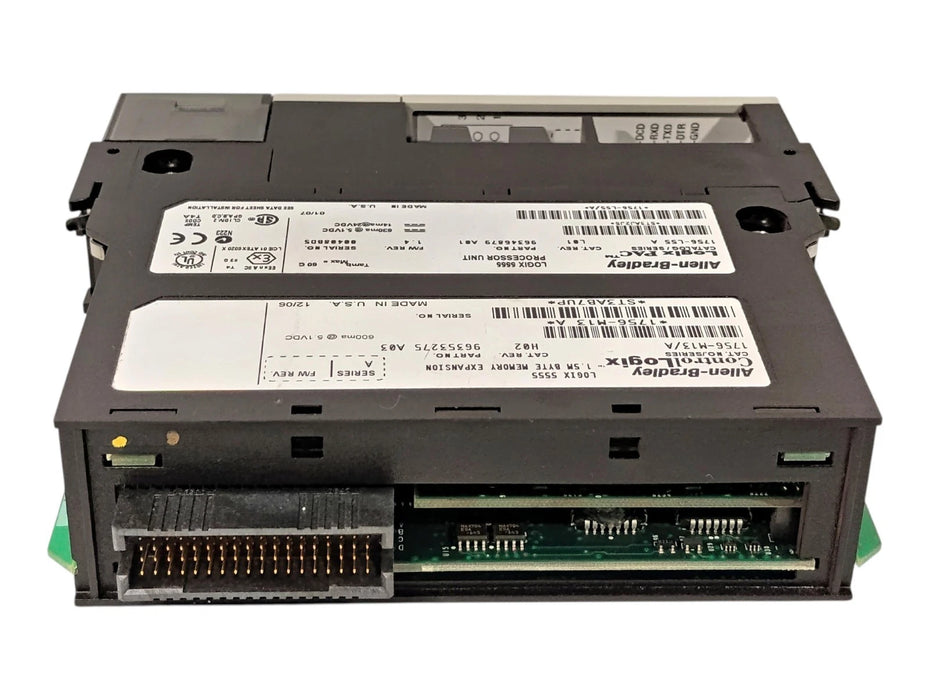 Allen-Bradley 1756-L55 Ser A Rev L01 PLC Processor w/ 1756-M13/A Memory Module