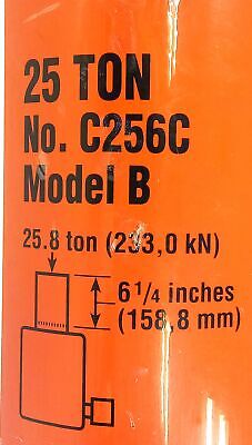 Power Team C256C Single Acting 25 Ton Hydraulic Cylinder