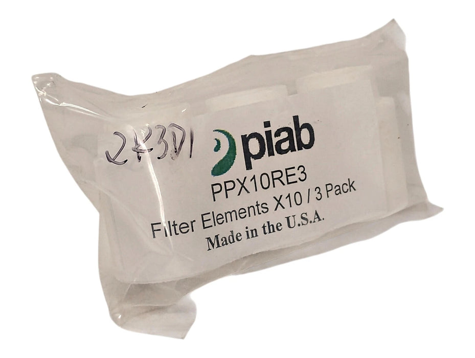 PIAB PPX10RE3 10 Micron Filter Elements for Vacuum Pump