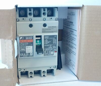 Fuji Electric BW125JAGU-3P100 100 A 3 P 600 V AC 250 V DC Circuit Breaker