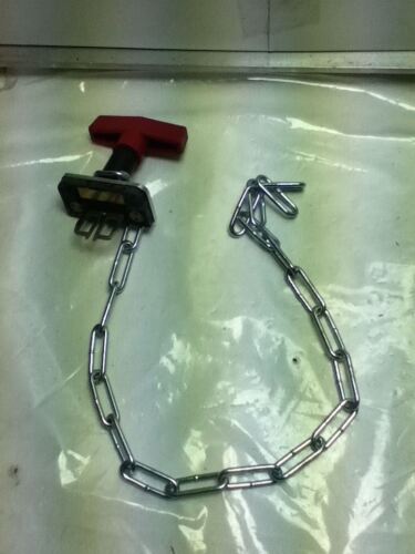 LOT OF 6 CHAINED HANDLES