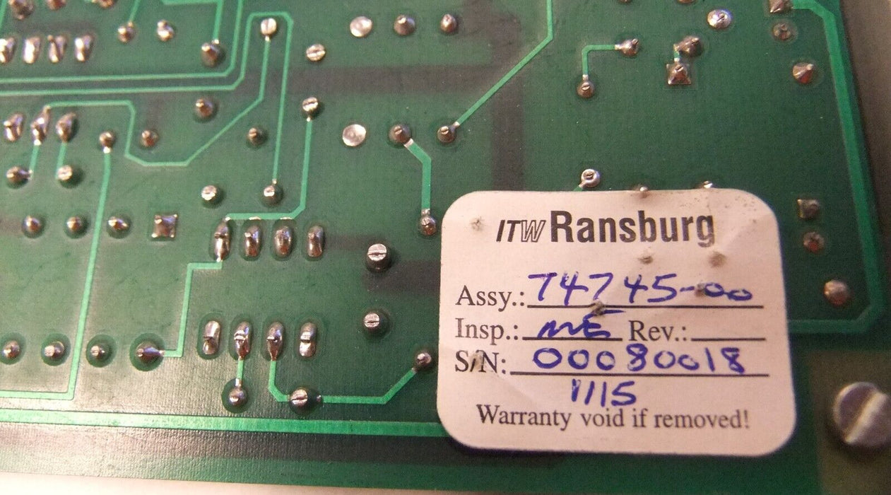 ABB Ransburg Diagnostic Module 74745-00B