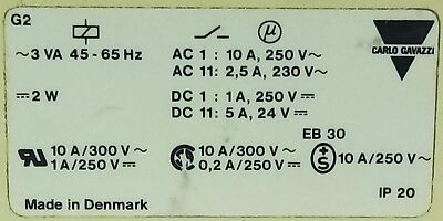 Carlo Gavazzi SJ105724 0.2-5 A DC Current Control Relay