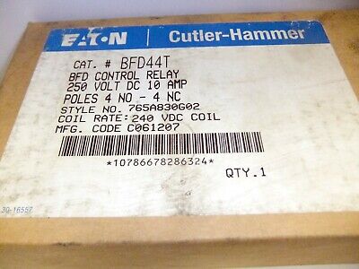 Eaton Cutler-Hammer Control Relay BFD44T 8P 4NC 4NO