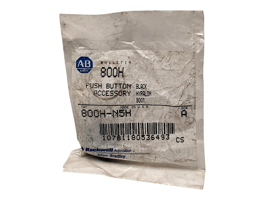 Allen-Bradley 800H-N5H Series A Black Boot for Pushbutton Switch