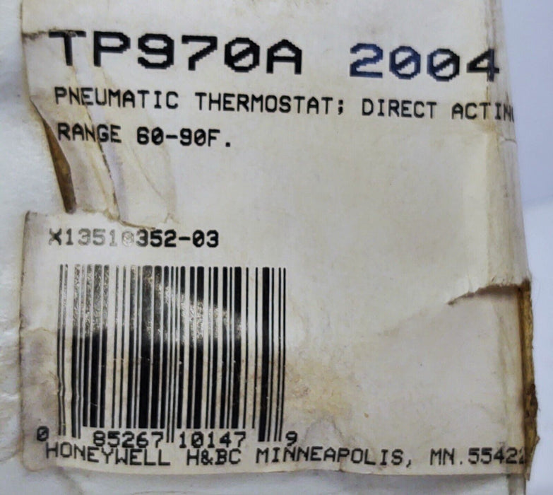 Honeywell TP970A2004 Direct Acting Pneumatic Thermostat