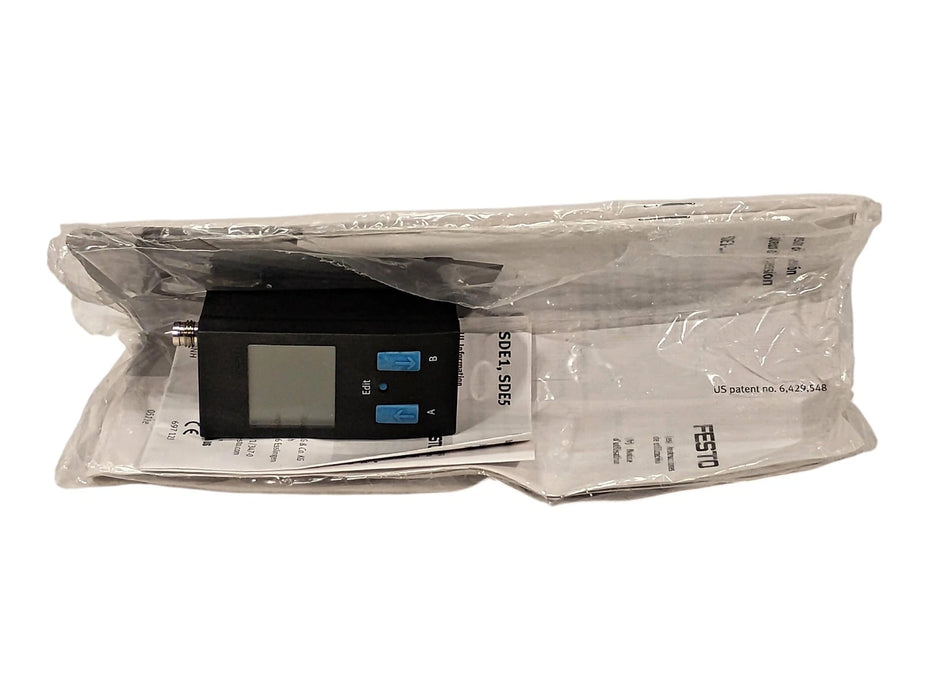 Festo 5DE1-D10-G2-H18-C-P1-M8 15-30 VDC 0-10 bar Pressure Sensor w/ LCD Display