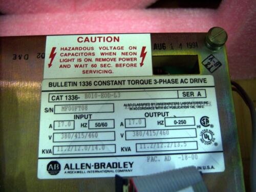 Allen-Bradley 1336-B010-EOD-L3 Drive