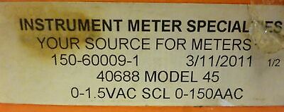 Simpson 40688 AC Amperes Panel Meter