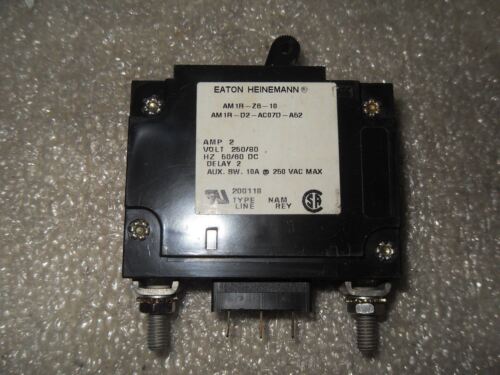1 EATON HEINEMANN AM1R-Z6-10 AM1R-D2-AC07D-A52 CIRCUIT BREAKER