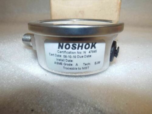 NOSHOK 25-500-160-PSI HYDRAULIC PRESSURE GAUGE