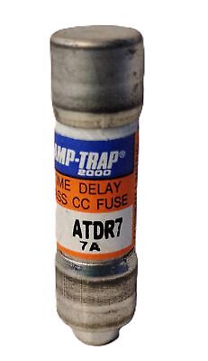 Mersen ATDR7 600 V AC / 300 V DC 7 A Amp-Trap Time-Delay Fuses - Lot of 6