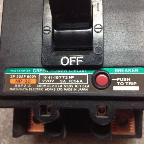 Matsushita Bbp2-3 Circuit Breaker