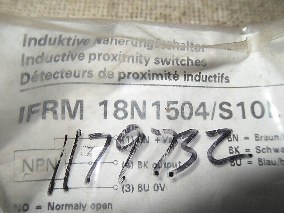 Baumer Electric Ifrm 18N1504/S10L Inductive Proximity Switch