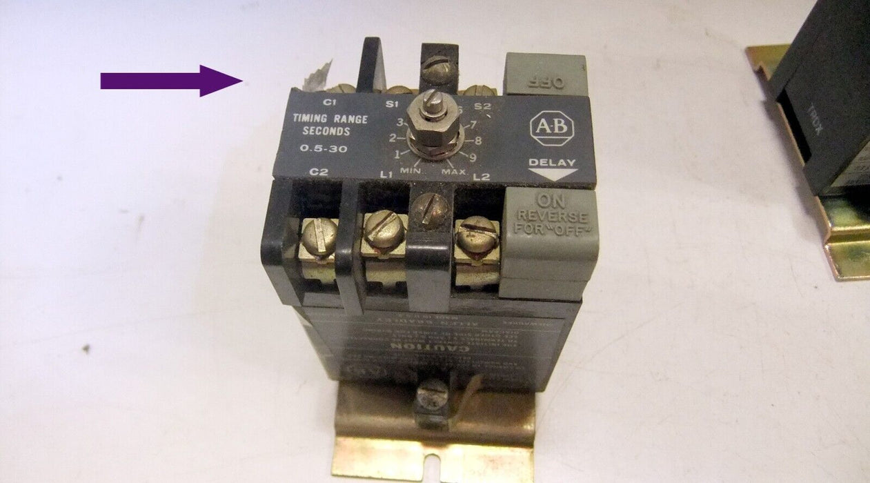 Allen-Bradley SS Timing Module 852S-NSB .5-30 Seconds