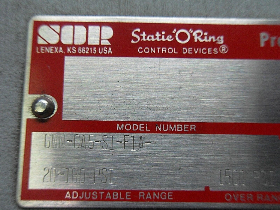 SOR 6NN-CA5-S1-F1A Pressure Switch