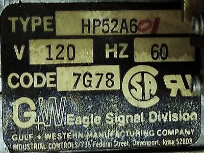 Eagle Signal HP52A6 Cycle-Flex 0-150 Seconds 120 V Timer