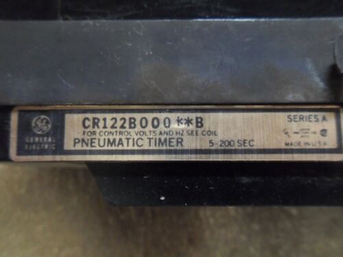 GE CR122B00002B Time Delay Relay