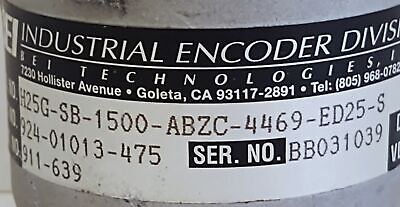 Bei H25G-SB-1500-ABZC-4469-ED25-S 924-01013-475 Rotary Encoder