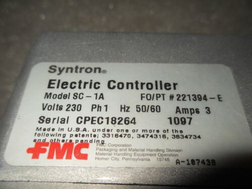 Syntron SC-1A 3A 230V Electric Controller