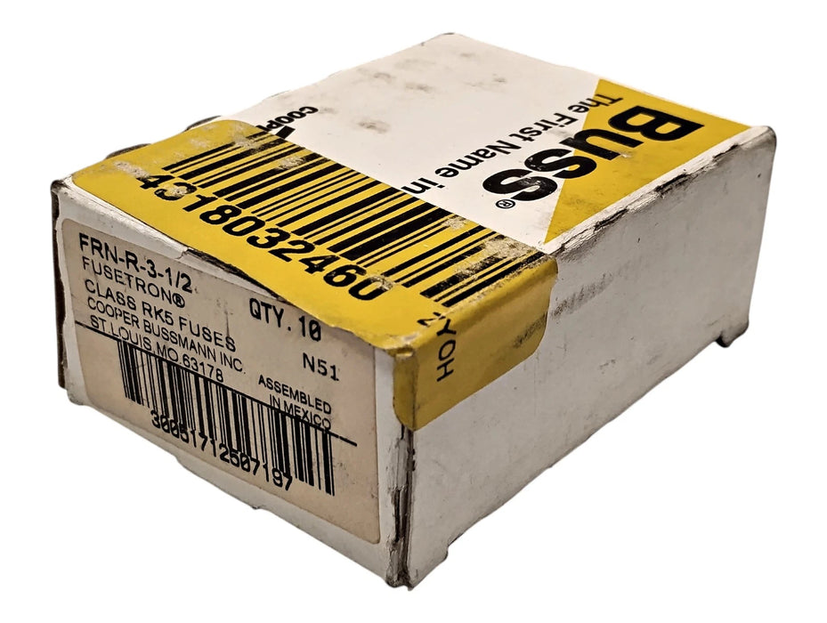 Bussmann FRN-R-3-1/2 250 V AC 3.5 A Current-Limiting Time-Delay Fuses