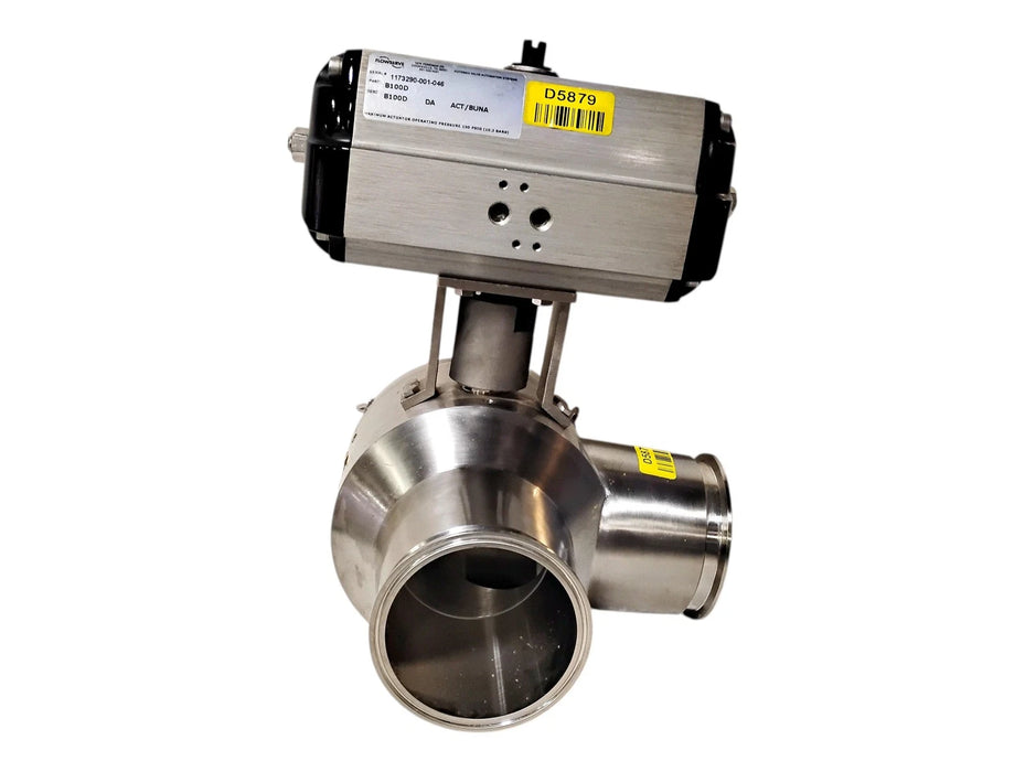 Flowserve B100D 150 PSI Automax Pneumatic Actuator w/ Lee Fluid Transfer 3FT