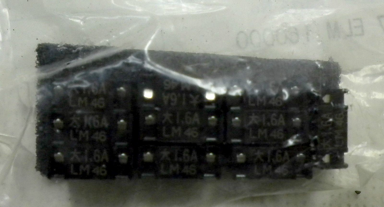 Lot of 10 Mitsubishi Fuse K07ELM160000 1.6A Fuses LM46
