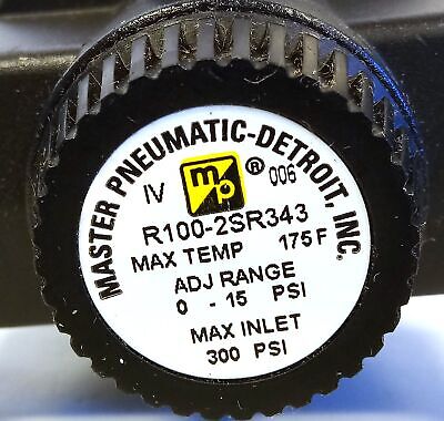 Master Pneumatic R100-2SR343 0-15psi Pneumatic Regulator