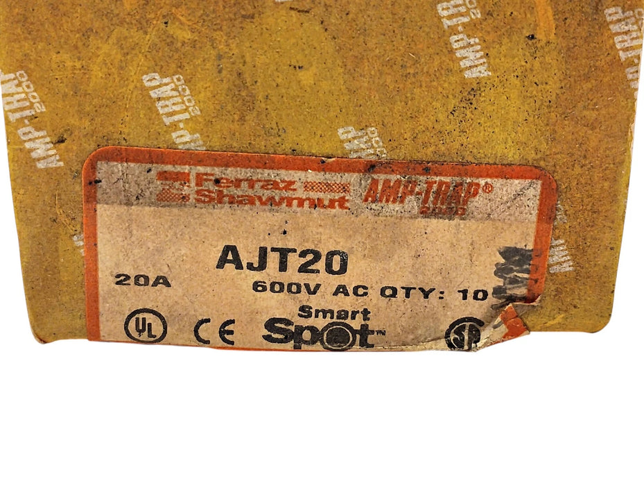 Ferraz Shawmut AJT20 SMARTSPOT 600 V AC 20 A Current-Limiting Time-Delay Fuses