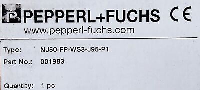Pepperl NJ5C-FP-WS3-J95-P1 Inductive Proximity Sensor