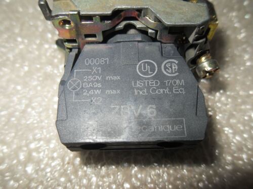 3 Telemecanique Push Buttons & Pilot Lights