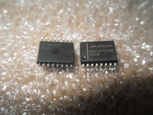 1 LOT OF 7 MAXIM MAX187CCWE ANALOG TO DIGITAL CONVERTERS