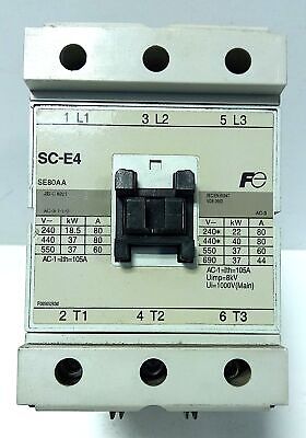 Fuji Electric SC-E4 85-105 A Magnetic Contactor w/ 110 V AC Coil