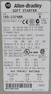 Allen-Bradley 150-C37NBR Soft Starter