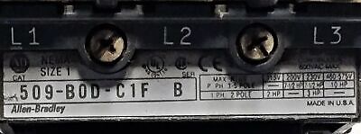 Allen-Bradley 509-BOD-C1F Open Style Full Voltage NEMA 1 Starter
