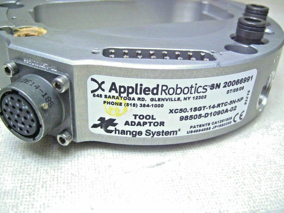 Applied Robotics Tool Adapter Change System Xc50.1Sgt-14-Rtc-5N-Np