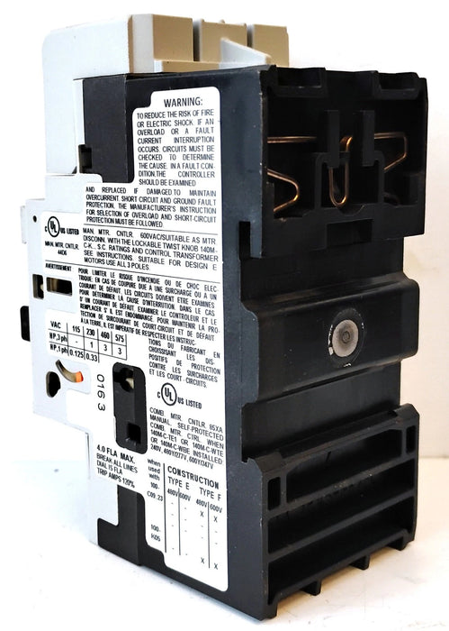 Allen-Bradley 140M-C2E-B40 Motor Protection Circuit Breaker/Starter & 140M-C-TE1