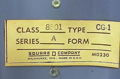 Square D 8501-CG1 115 V Enclosed Power Relay