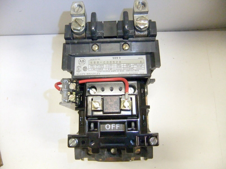 Allen-Bradley AC Contactor 500-COD920
