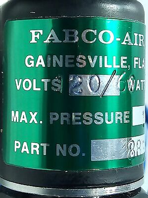 FABCO 883C2N02 120 V 100 psi Solenoid Valve