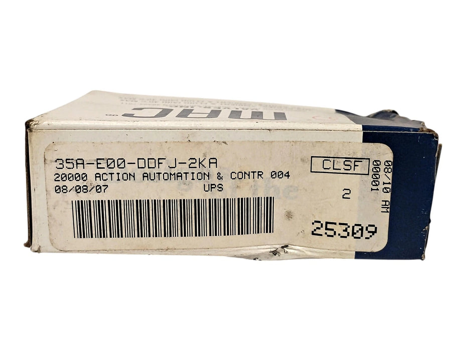 Mac Valves 35A-E00-DDFJ-2KA VAC-120 psi Solenoid Valve w 24 V DC Coil