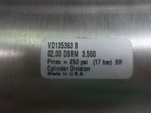Parker Vd135363 B 250 Psi Pneumatic Cylinder